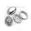 Immagine di 304 Acciaio Inossidabile Ciondoli Ovale Tono Argento ( Può tenere ss12 Adatto Strass Indietro) Basi per Cabochon (Adatto 27mmx19mm) Può essere aperto 39mm x 26mm, 1 Pz
