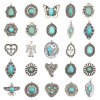 Picture of Zinc Based Alloy Boho Chic Bohemia Charms Heart Carved Pattern 