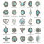 Bild von Boho Chic Bohemia Charms Heart Carved Pattern auf Zinkbasis