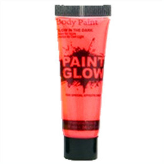 Picture of Red water-based luminous paint Painted pigments Human body hand-painted paints Finger paint luminous body painting