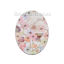 Immagine di Legno Cabochon per Abbellimento Ovale Multicolore Fiore 40mm x 30mm , 5 Pz