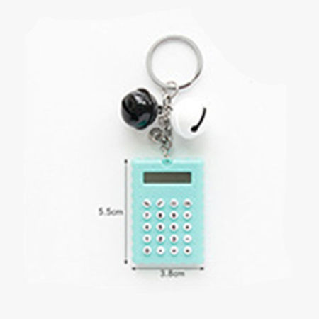 Bell green South Korea hand calculator cartoon mini ultra-thin button battery cute calculator creative portable computer