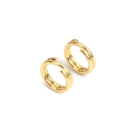 Stainless Steel Double Split Jump Rings Findings Round  