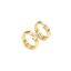 Imagen de 0.7mm 316 Acero Inoxidable Doble Abierto Argollas Ronda Chapado en Oro 5mm Diámetro, 50 Unidades