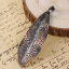 Picture of Zinc Based Alloy Pendants Leaf Stripe 