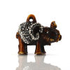 Picture of Resin Micro Pave Pendants Elephant Animal Clear Rhinestone 