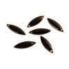 Bild von 5 Stück Messing Emaillierte Pailletten Charms Bunt Marquise 16mm x 5mm
