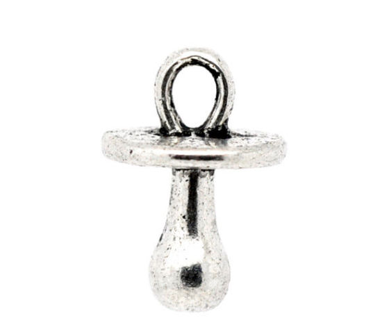 Picture of Zinc Metal Alloy Charm Pendants Baby Pacifier 