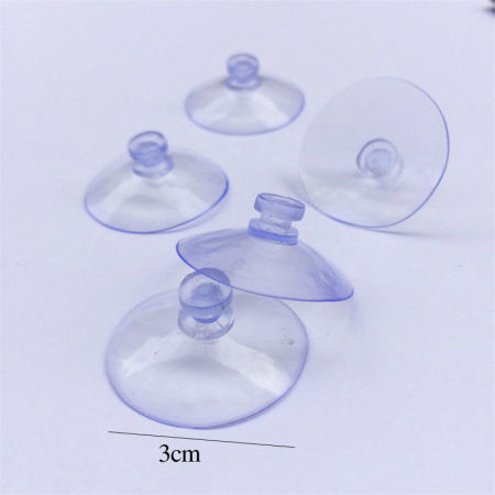 Immagine di PVC Gancio a Parete di Vestiti Cappotto Cappello Borsa Robe Fungo Blu Chiaro 30mm Dia, 30 Pz