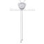 Picture of Zinc Based Alloy Snap Button Bolo Tie Necklace Fit 18mm/20mm Snap Buttons Triangle Silver Tone 43cm(16 7/8") long, Hole Size: 6mm( 2/8"), 1 Piece