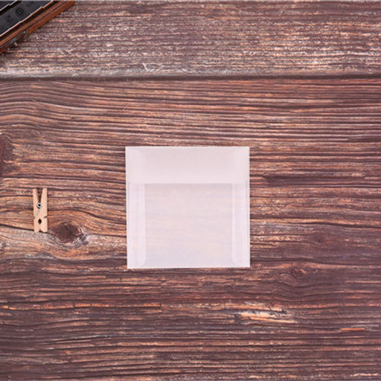 Image de Enveloppe en Papier Calque Carré Semi-Transparent 10cm x 10cm, 10 Pcs