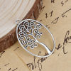 Image de Pendentif en Alliage de Zinc Rond Arbres Creux     