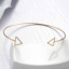 Image de Nouvelle Tendance Bracelet Manchette en Laiton Triangle Doré 16cm long, 1 Pièce