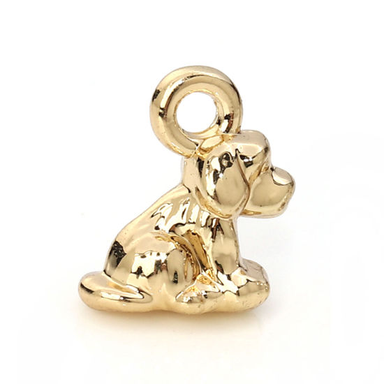 Bild von Zinkbasierte Legierung Charms Dog Animal