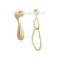 Picture of Earrings Gold Plated Irregular 8cm x2cm(3 1/8" x 6/8") 6cm(2 3/8") long, 1 Pair