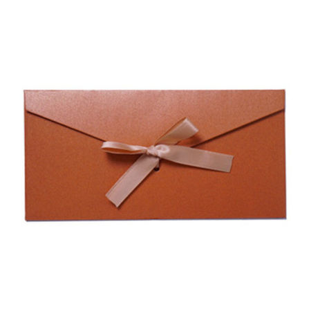 Paper Envelope Bowknot Brown 22cm x 10.8cm, 10 PCs