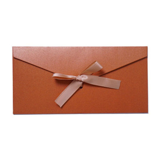 Picture of Paper Envelope Bowknot Brown 22cm x 10.8cm, 10 PCs
