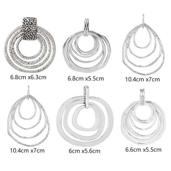 Image de Pendentifs en Alliage de Zinc Rond     