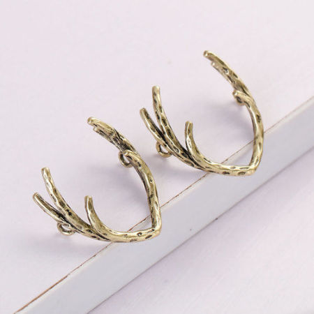 Brass Charms Antlers