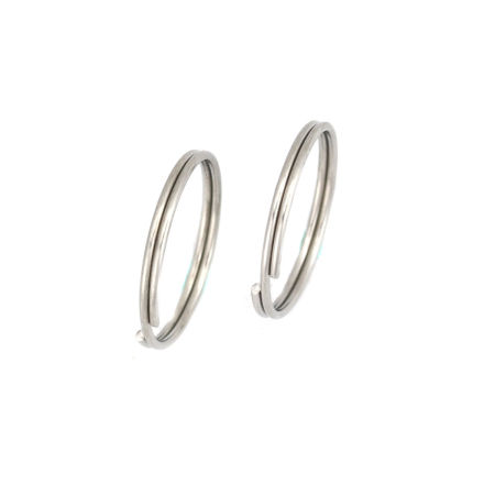 Stainless Steel Double Split Jump Rings Findings Round  