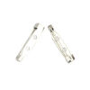 Imagen de Acero Inoxidable Pin Broches Tira Tono de Plata 25mm x 5mm, 20 Unidades