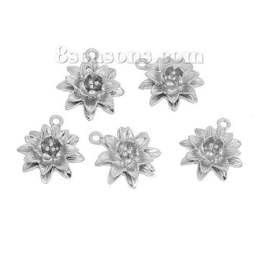 Bild von Charms aus Zinkbasis für Lotusblumen