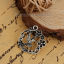 Picture of Zinc Based Alloy Charms Huingbird Flower Hollow 