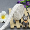 Picture of White 1.8cm wide lace polyester woven curtain clothing decoration DIY accessories