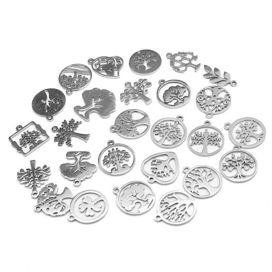 Picture of Stainless Steel Charms At Random Tree of Life