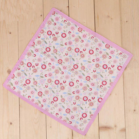 Algodón Pañuelo Cuadrado Flor 35cm x 35cm, 1 Unidad