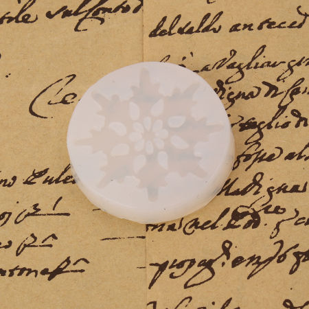 Moule en Silicone Rond Floconde de Noël    