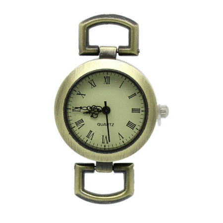 Zinc Based Alloy Watch Face Round Battery