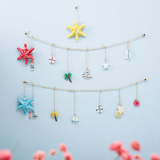 Изображение White - Small Fish Mediterranean Style Fishing Net Accessories Resin Ornaments Home Decoration Crafts 2x5.5cm, 1 Piece