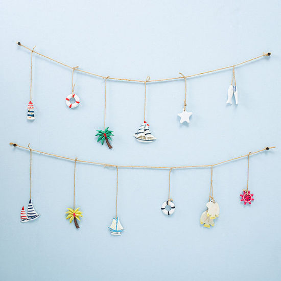 Изображение White - Small Fish Mediterranean Style Fishing Net Accessories Resin Ornaments Home Decoration Crafts 2x5.5cm, 1 Piece