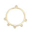 Picture of Zinc Based Alloy Chandelier Connectors Circle Ring Gold Plated 33mm x 31mm, 10 PCs