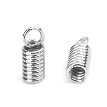Embouts pour Cordons en  Acier Inoydable Ressorts      