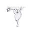 Imagen de Zamak Colgantes Charms Bailarina Plata Antigua 18mm x 14mm, 80 Unidades