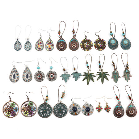 Ohrringe lassen Imitation Türkis fallen