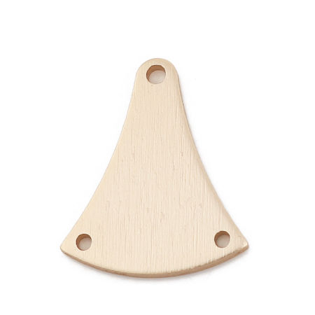 Aluminum Alloy Connectors Gingko Leaf Gold Plated 29mm x 24mm, 10 PCs