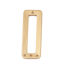 Image de Connecteurs en Alliage d'Aluminium Rectangle Doré 32mm x 12mm, 10 Pcs