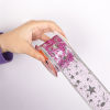 Picture of Gauze Christmas Satin Ribbon Fuchsia Star 5.2cm, 1 Piece (Approx 10 Yards/Roll)