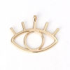 Imagen de Zamak Colgantes Ojo Chapado en Oro 43mm x 33mm, 5 Unidades