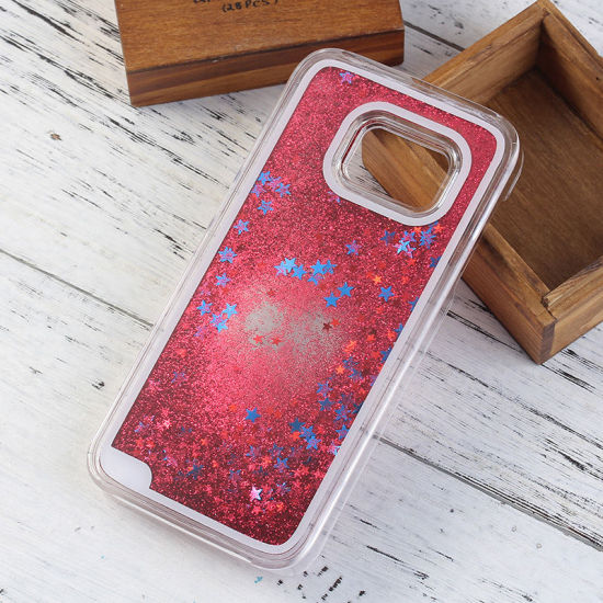 Picture of Glitter Bling Liquid Sand Star Quicksand Clear Hard Case For Samsung Galaxy S7
