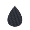 Picture of PU Leather Pendants Drop Black Bamboo Weaving 56mm x 38mm, 10 PCs