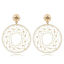 Imagen de Pendientes Blanco Capta Sueño 68mm x 47mm, 1 Par