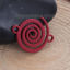 Imagen de Zamak Conectores Ola Color de Vino Tinto Hélice 21mm x 17mm, 20 Unidades