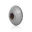 Immagine di Legno Separatori Perline Tondo Argento Dia Circa: 10mm, Foro: Circa 3mm, 500 Pz