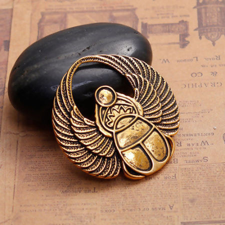 Ocean Jewelry Zinkbasierte Legierungsanhänger Scarab Cabochon Einstellungen