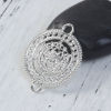 Picture of Zinc Based Alloy Buddhism Mandala Connectors Round Hollow 