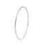 Image de Bracelets en Acier Inoxydable Argent Mat Rond 22cm long, 1 Pièce